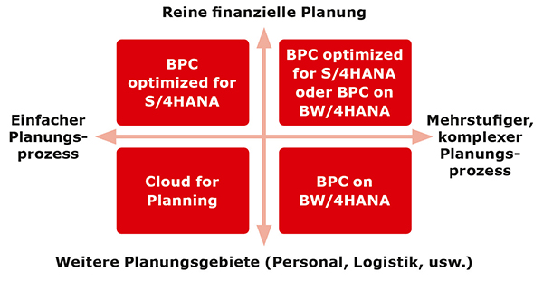Drei Varianten für Ihre optimale SAP-Planungslösung