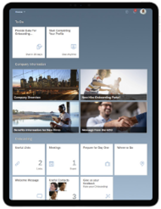 Onboarding personalisierte Homepage